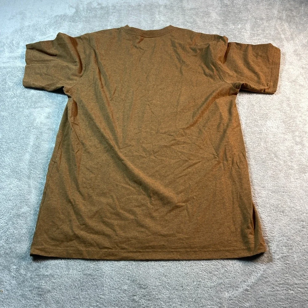 Carhartt Shirt Men's Large Brown Tall Loose‎ Fit K87 B00 Utility Outdoorsy Fall